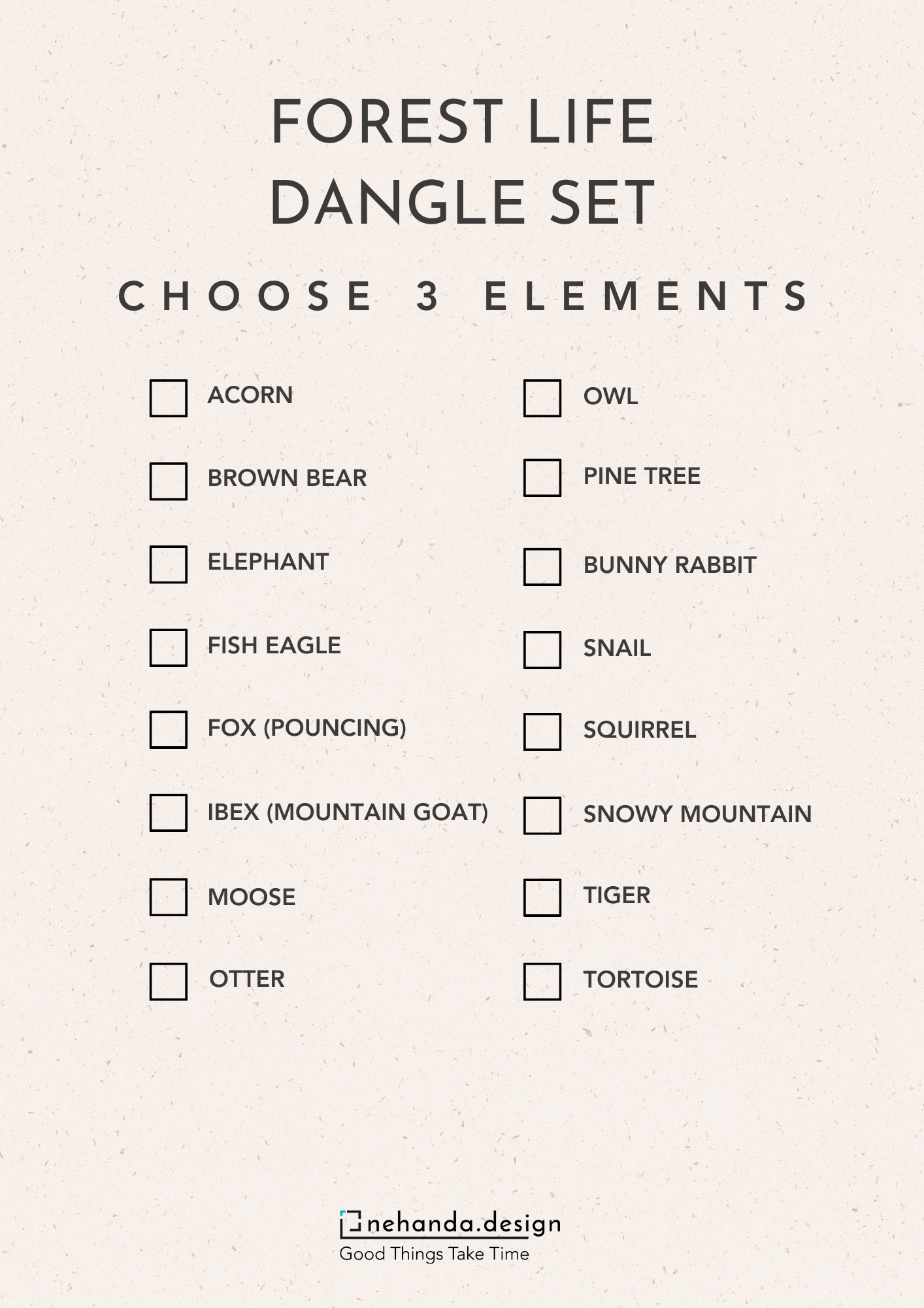 Play Gym Dangle Set - Forest Life