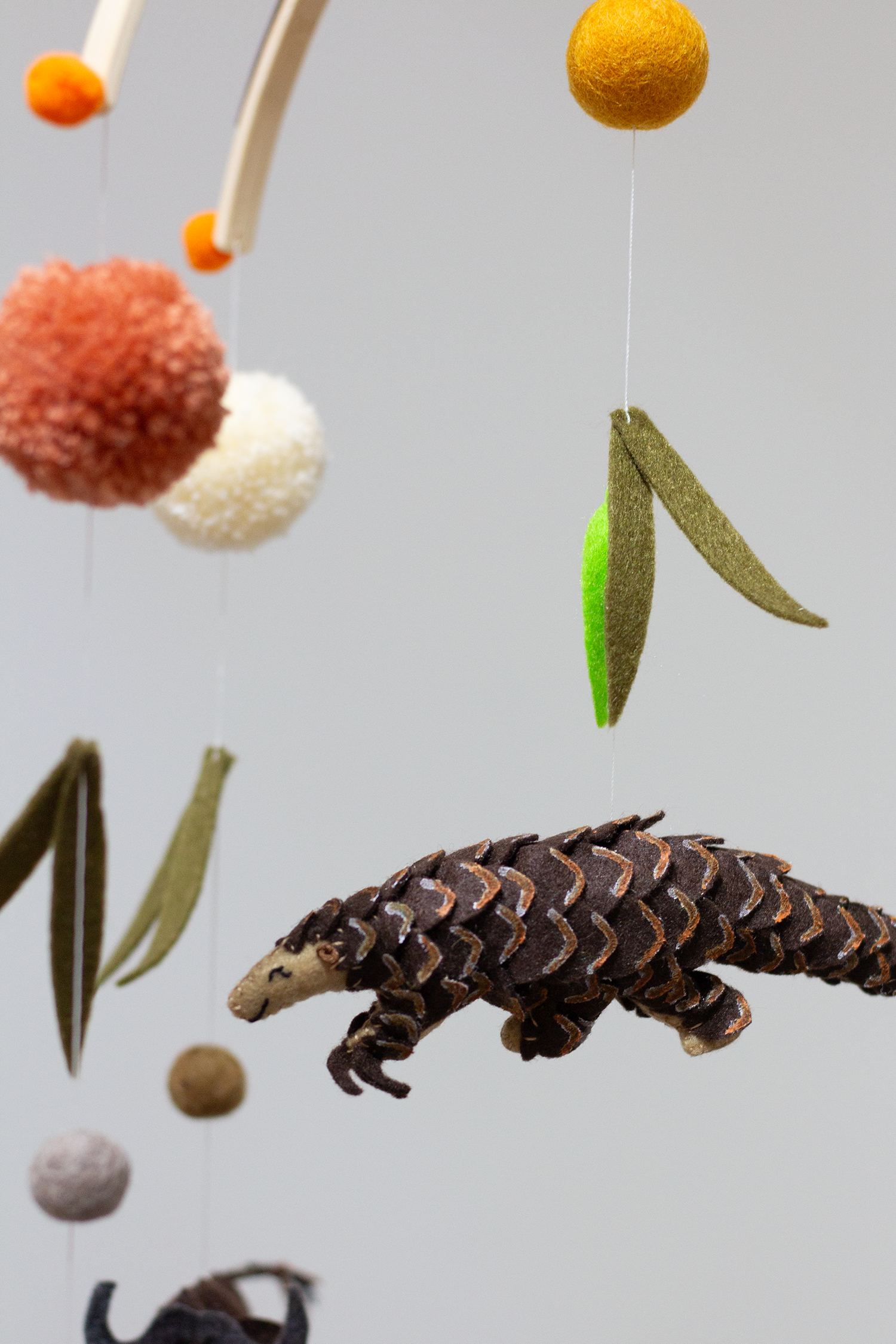 Protect Pangolins Hanging Mobile handmade in Cape Town | Signature Arch Collection by Nehanda Design