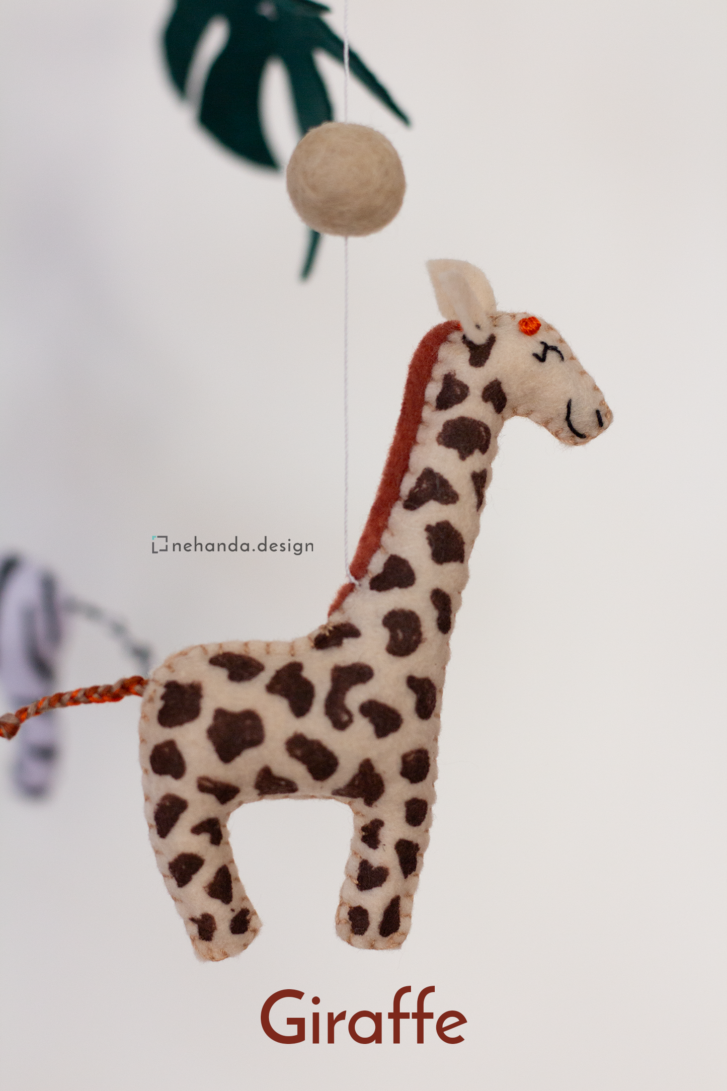 African Wildlife hanging mobile inspired by Giraffe