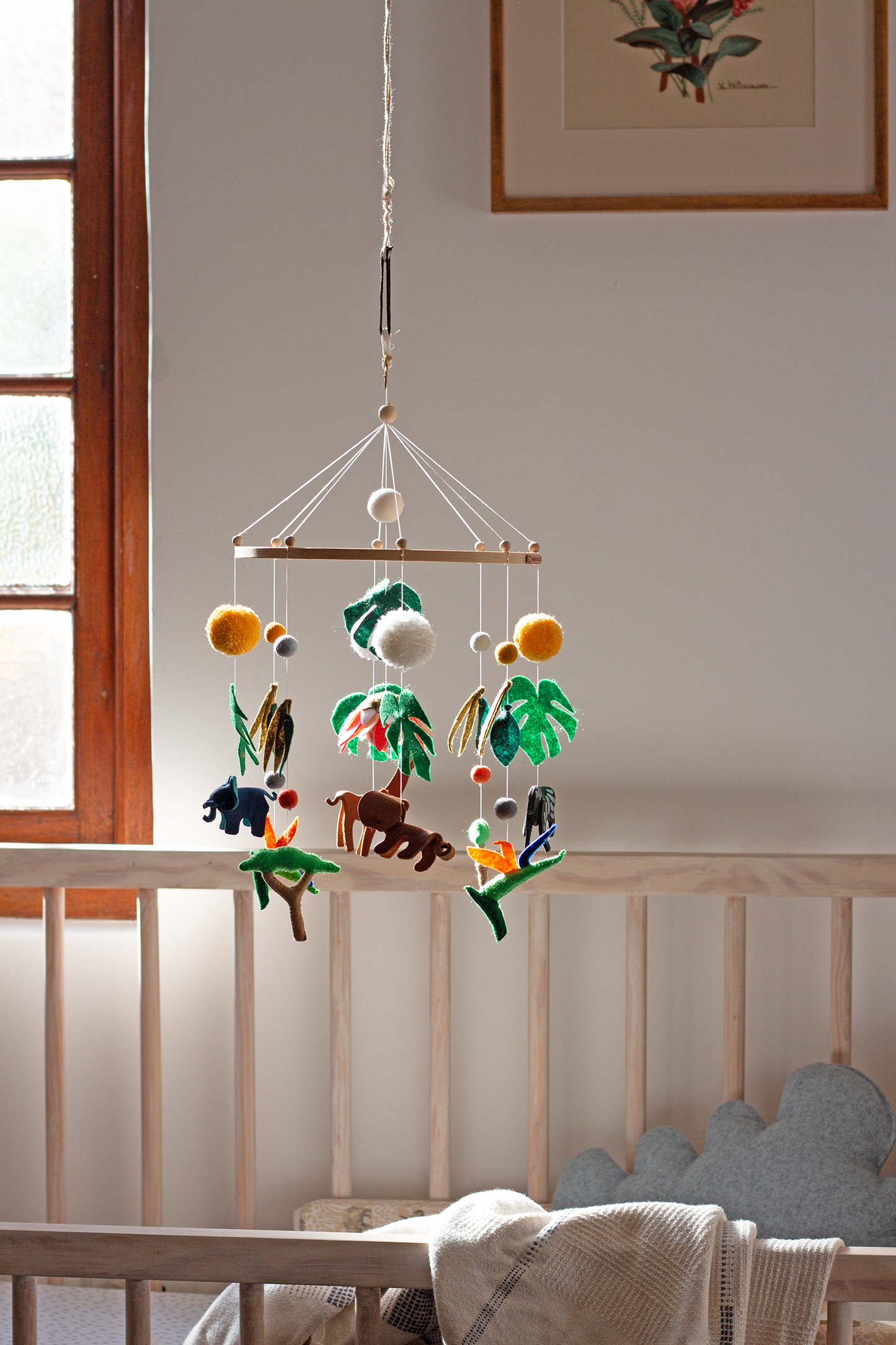 Handmade African Wildlife hanging mobile in Cape Town