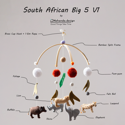 South African Big Five V1 Split Frame Mobile