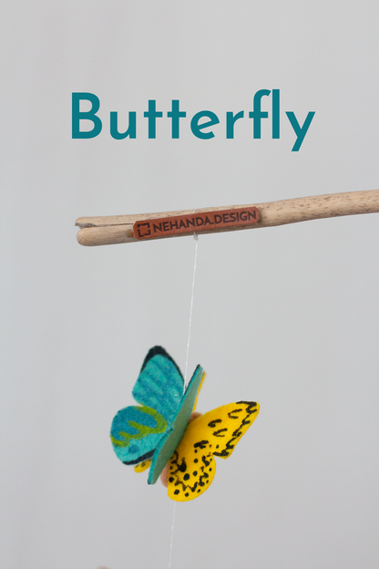 Signature Arch Collection Cape Flora & Fauna hanging mobile by Nehanda Design - Butterfly
