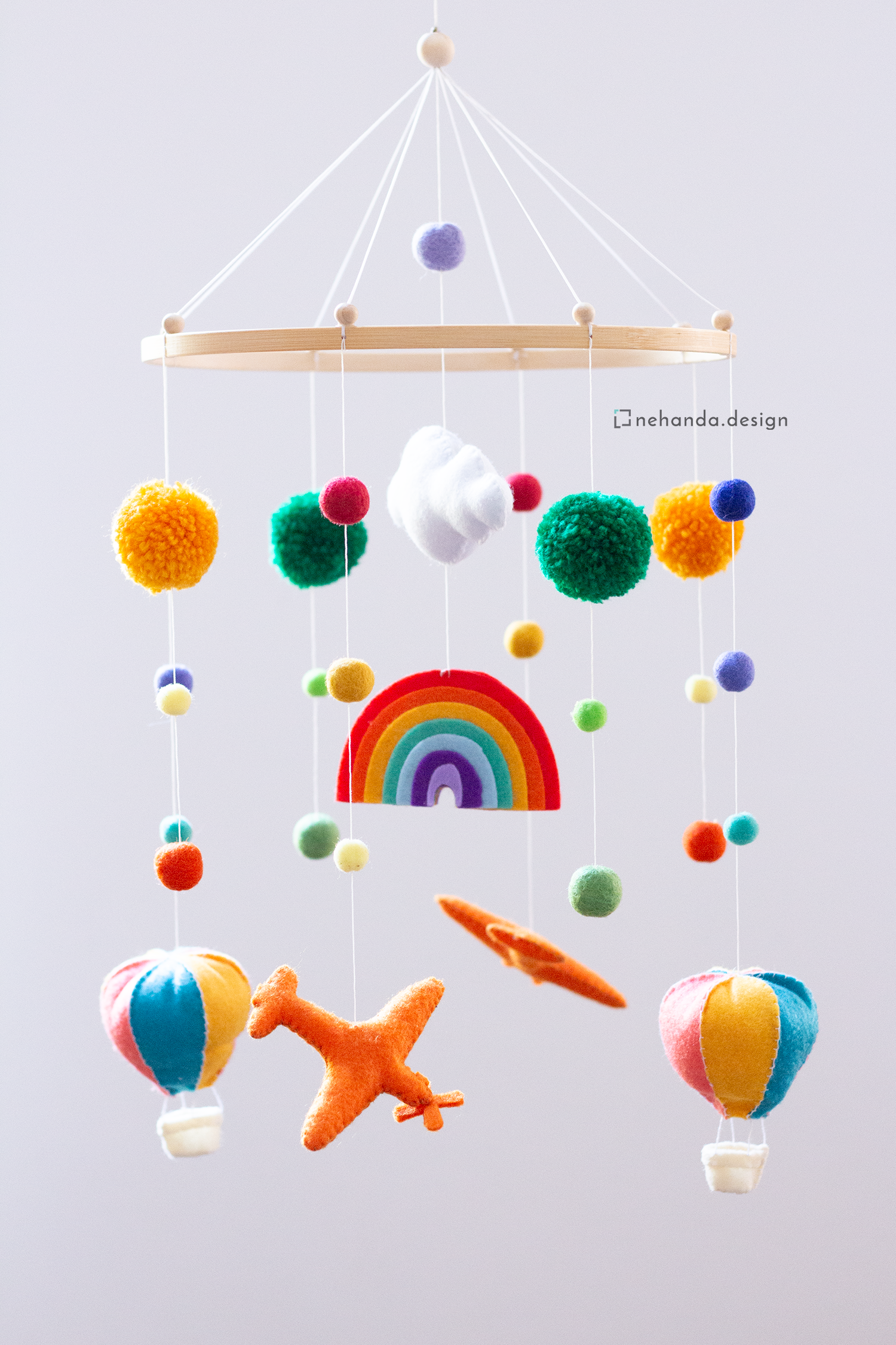 Take Flight Hanging Mobile handmade in Cape Town | Classic Hoop Collection by Nehanda Design