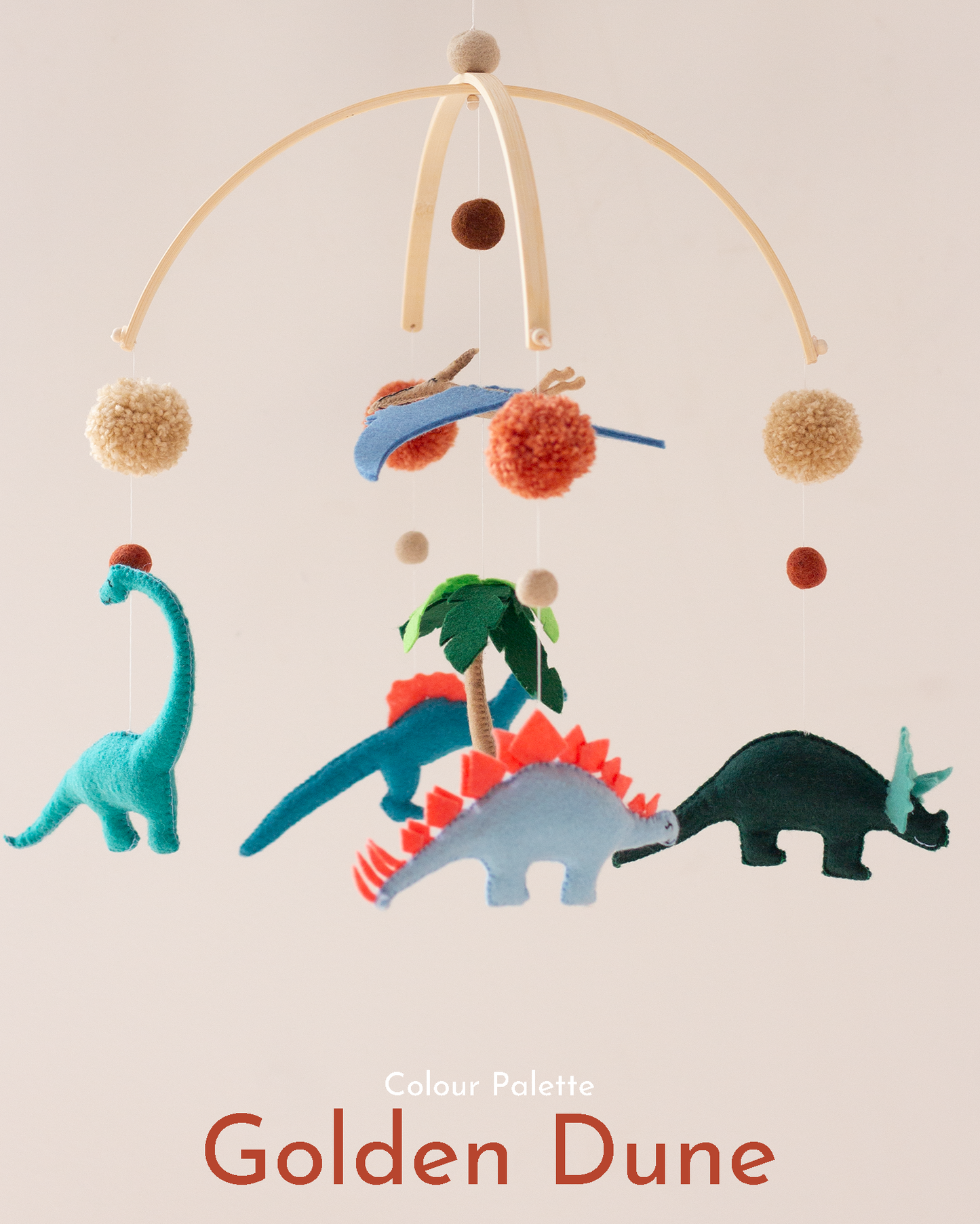 Dinosaur Hanging Mobile | Signature Arch Collection | Handmade in Cape Town