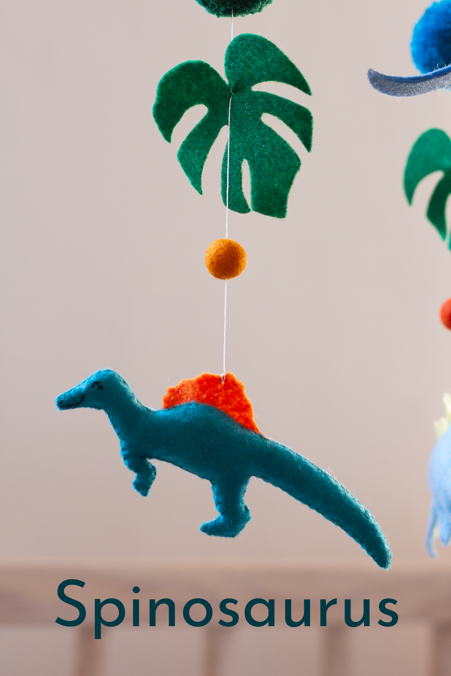 Dinosaur hanging mobile inspired by Spinosaurus