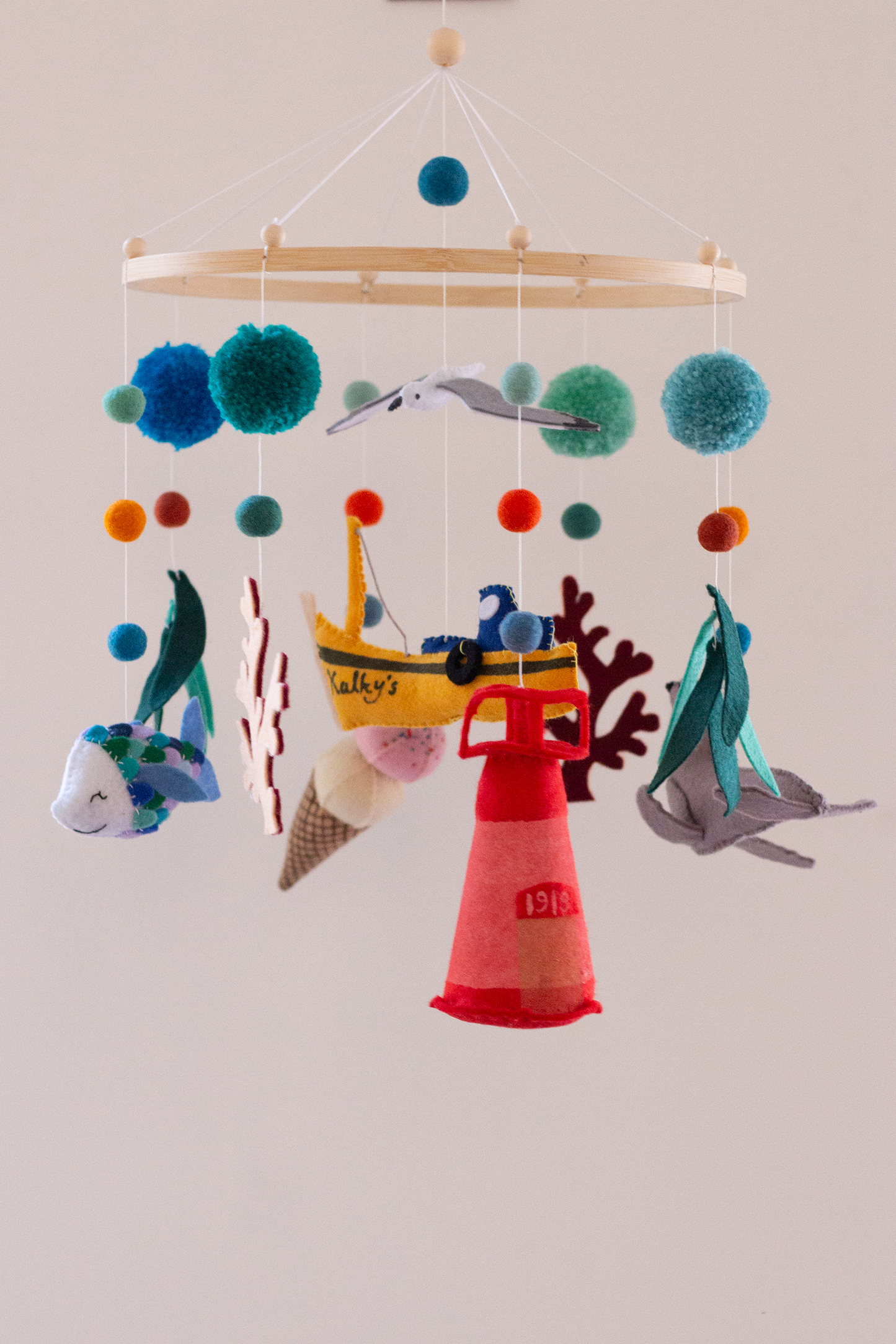 Handmade Kalk Bay Mobile inspired by Cape Town's seaside charm | Classic Hoop Collection