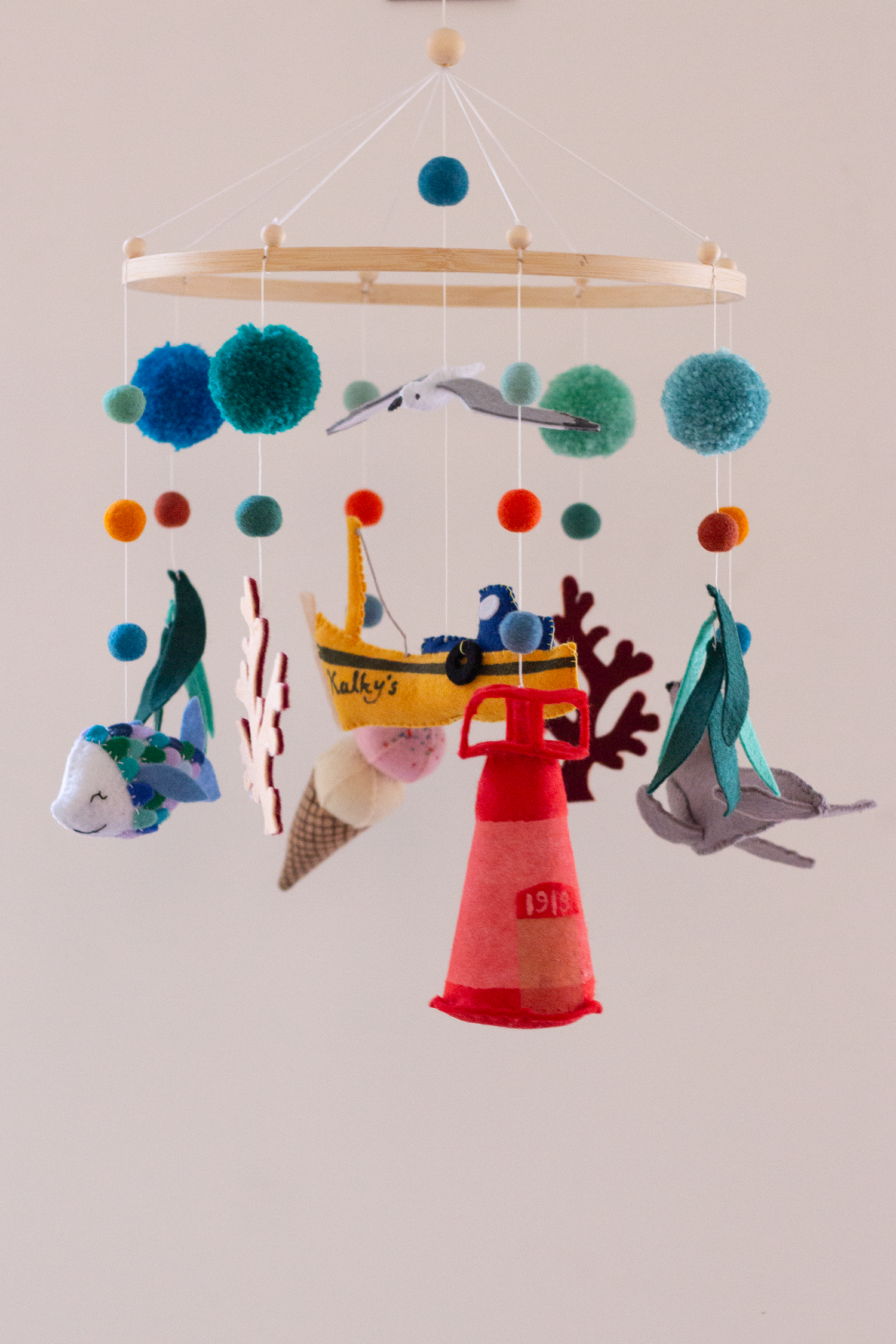Handmade Kalk Bay Mobile inspired by Cape Town's seaside charm | Classic Hoop Collection