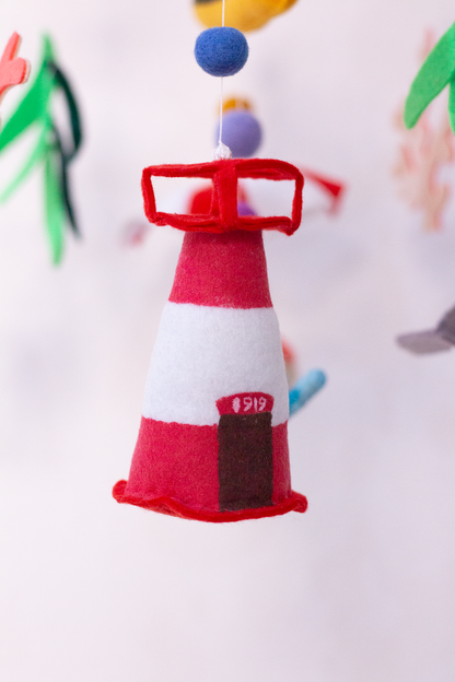 Close-up of the handcrafted takeaway Light House on the Kalk Bay mobile