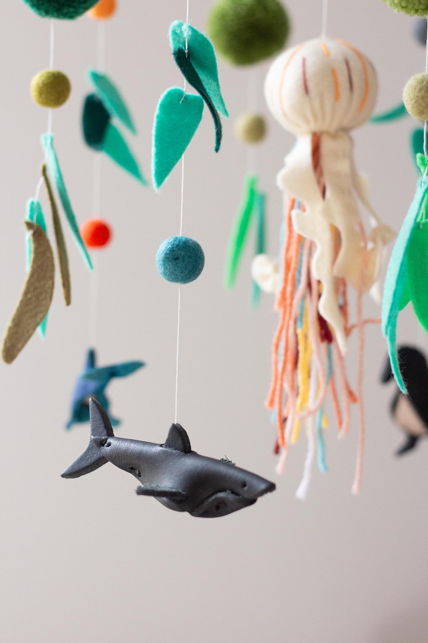 Handmade Ocean Life hanging mobile in Cape Town with Shark