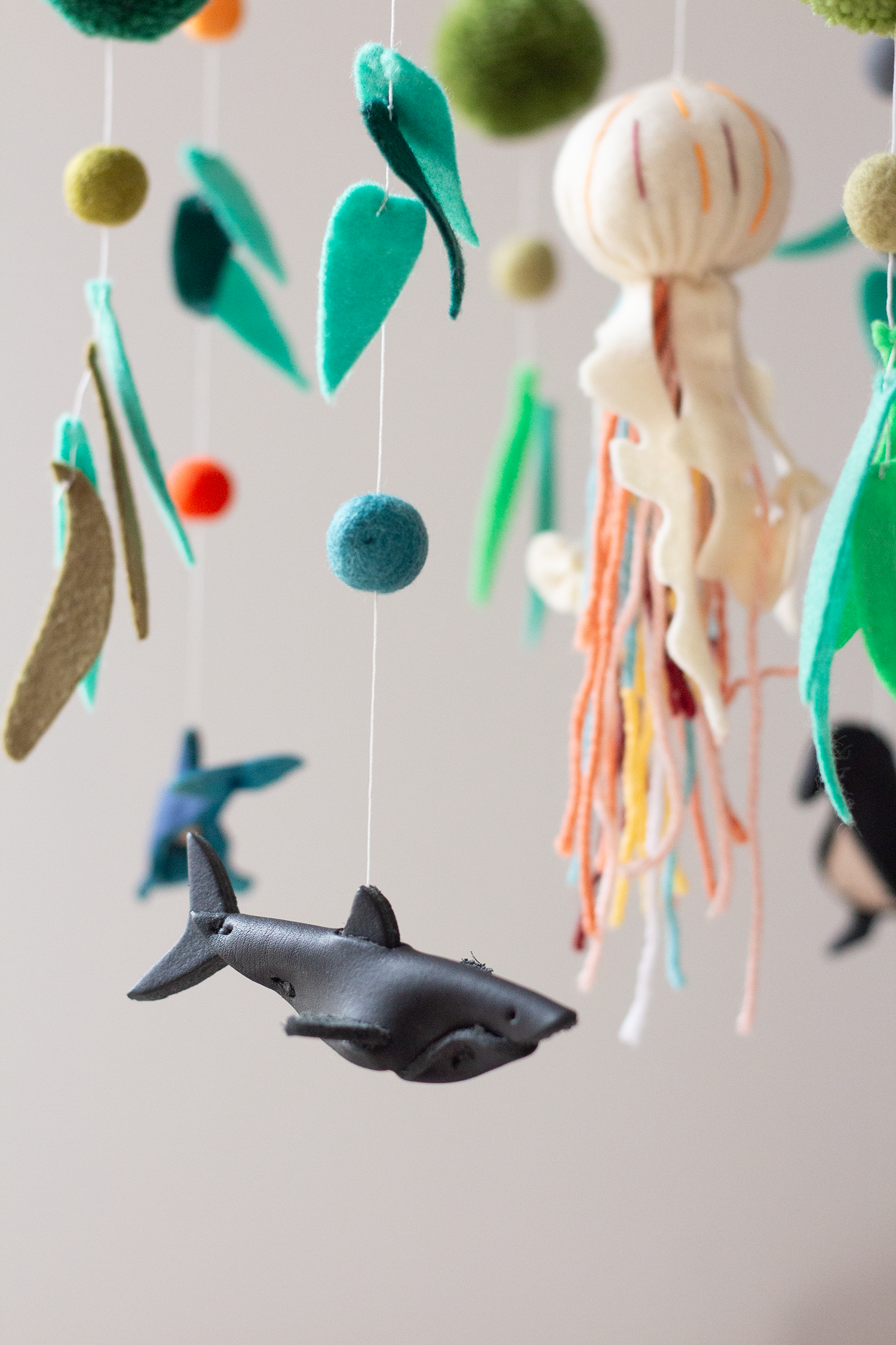 Handmade Ocean Life hanging mobile in Cape Town with Shark