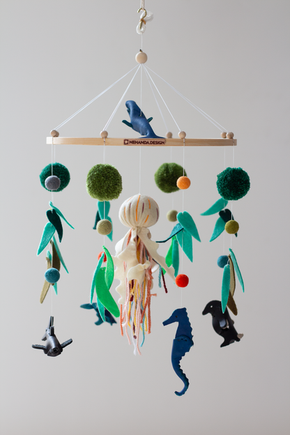 Ocean Life Hanging Mobile | Afrographic Collaboration by Nehanda Design
