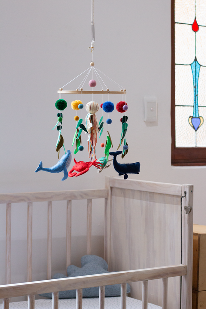 Ocean Life Hanging Mobile in Nursery