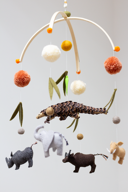 Handmade Protect Pangolins hanging mobile in Cape Town