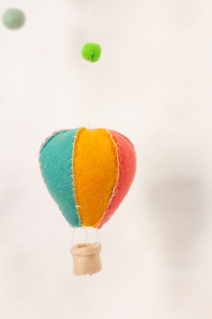 Handmade Take Flight hanging mobile inspired by adventure and exploration
