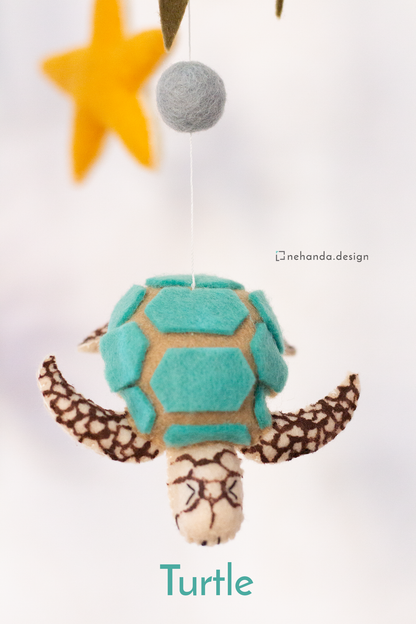 Handmade ocean-inspired hanging mobile by Nehanda Design