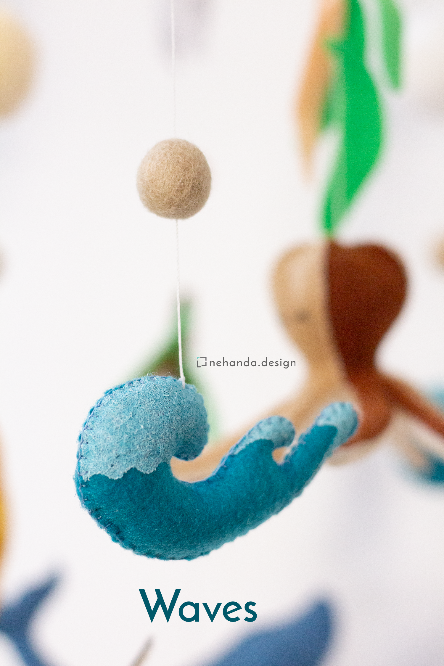Ocean Life Hanging Mobile handmade in Cape Town | Signature Arch Collection by Nehanda Design