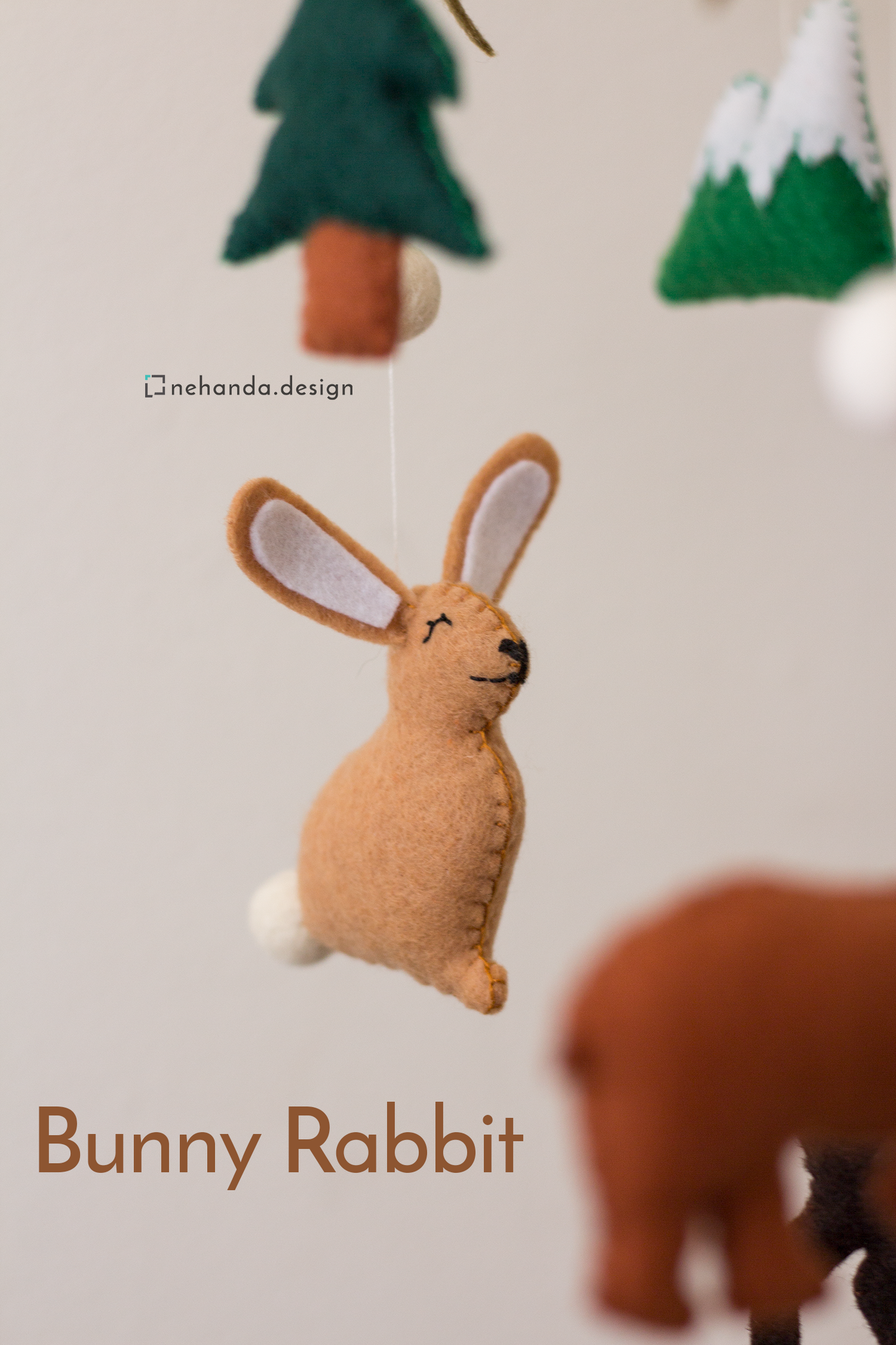 Woodland Wildlife hanging mobile made in Cape Town