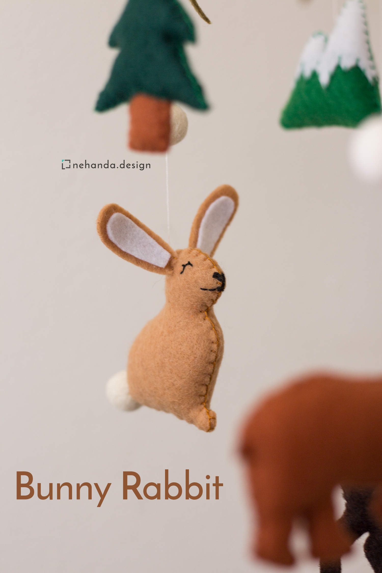 Woodland Wildlife hanging mobile made in Cape Town