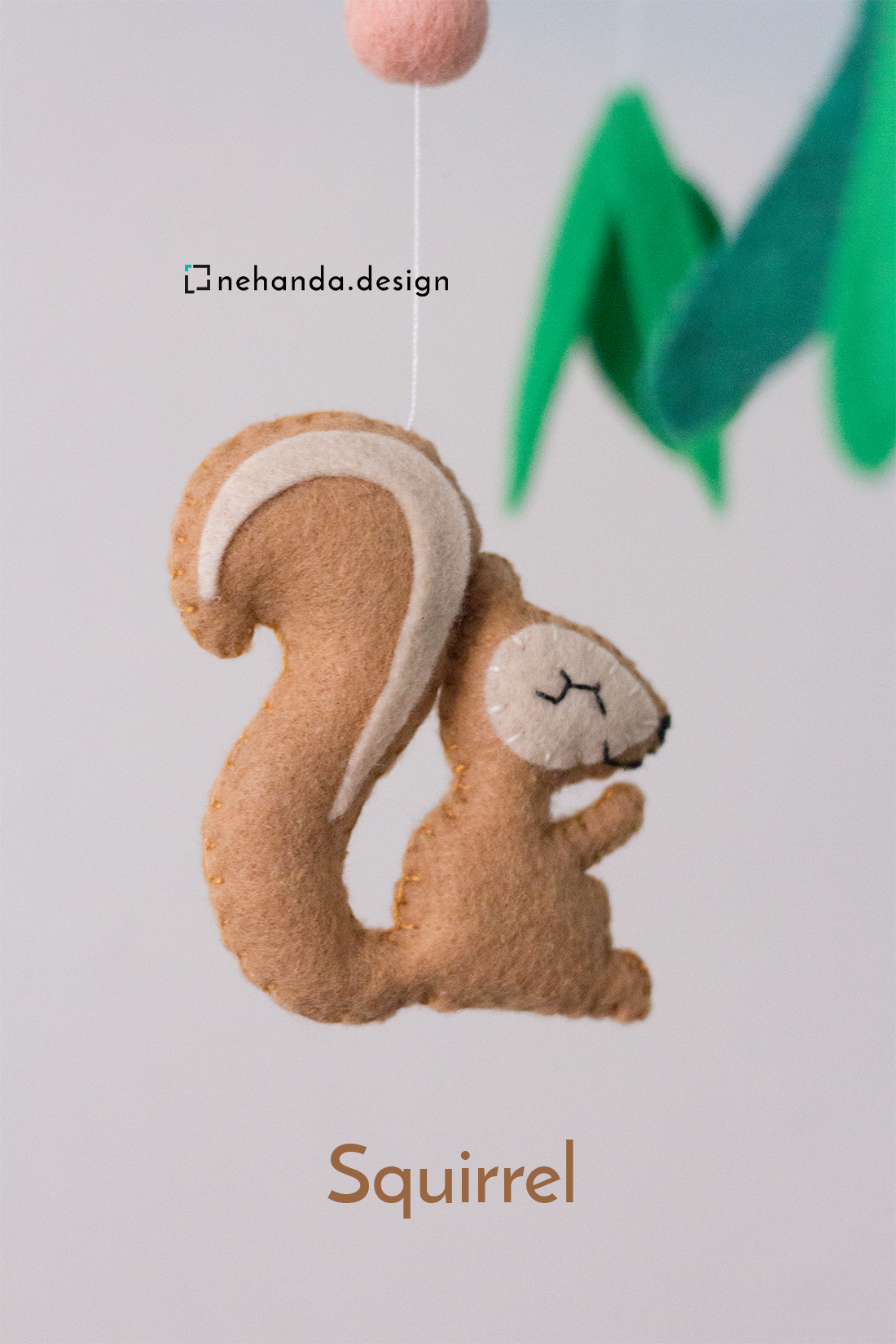 Woodland Wildlife hanging mobile made in Cape Town