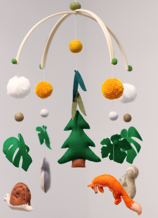 Woodland Wildlife Hanging Mobile handmade in Cape Town | Signature Arch Collection by Nehanda Design