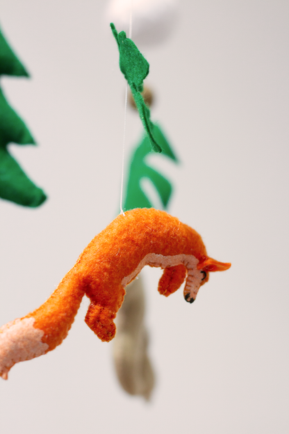 Woodland Wildlife hanging mobile inspired by peaceful woodland landscapes