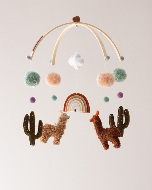Woolly Alpaca Hanging Mobile handmade in Cape Town by Nehanda Design