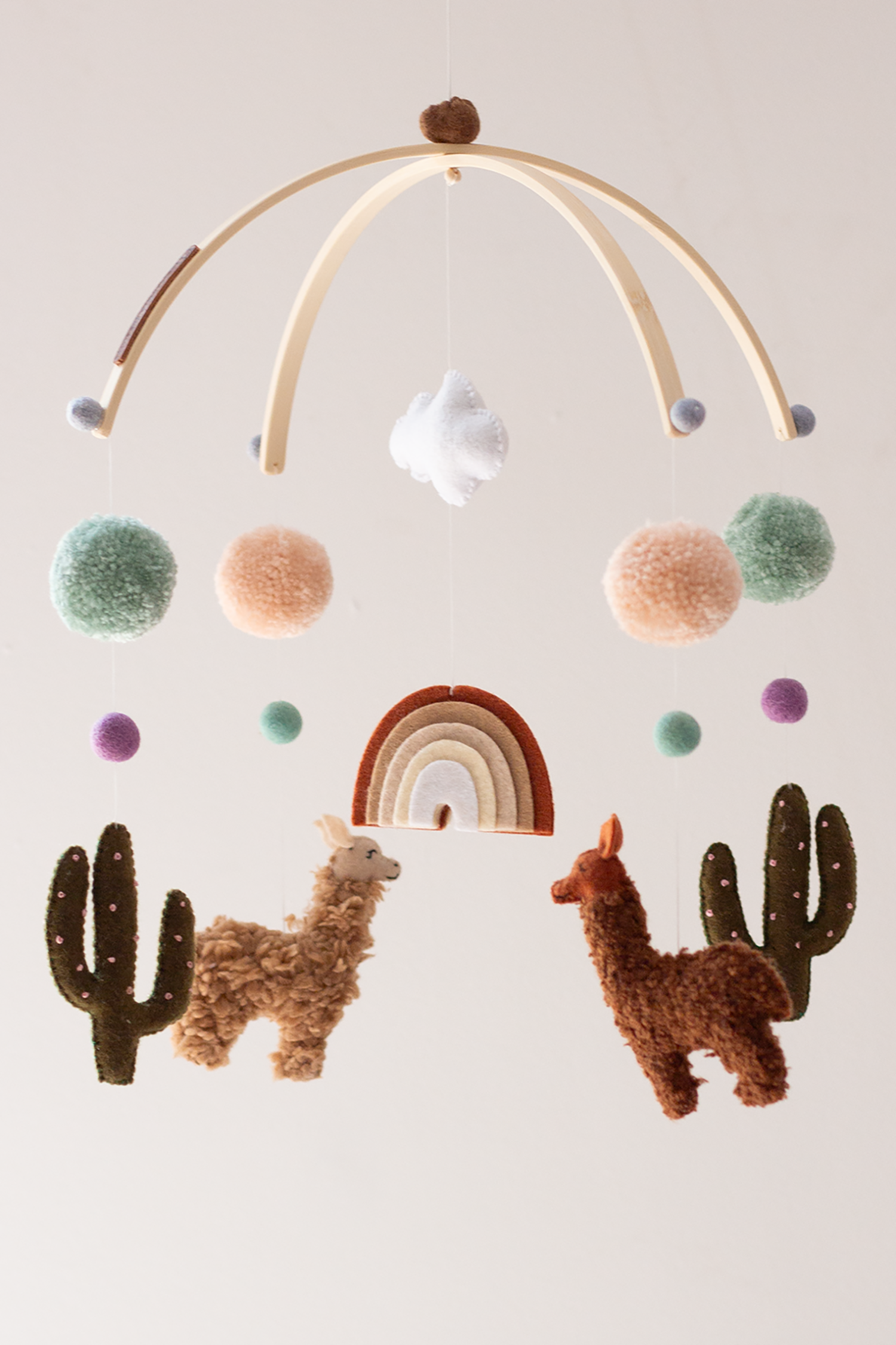 Woolly Alpaca Hanging Mobile | Signature Arch Collection by Nehanda Design