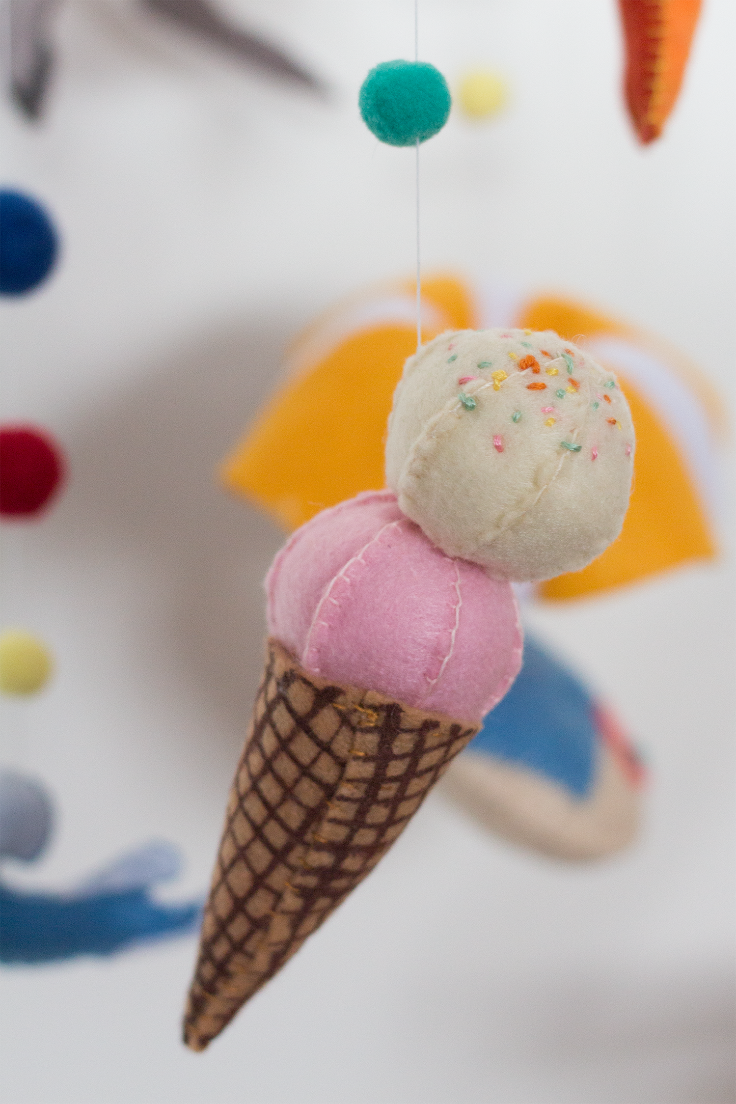 Close-up of the handcrafted takeaway Ice cream on the Kalk Bay mobile